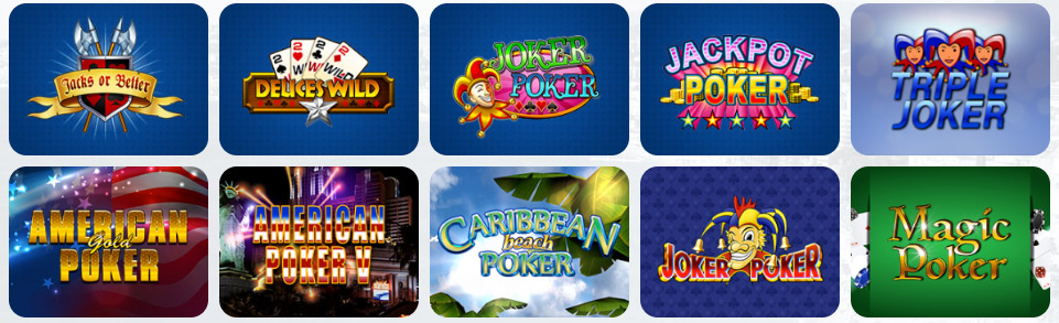 Video Poker GOLDEN TIGER CASINO
