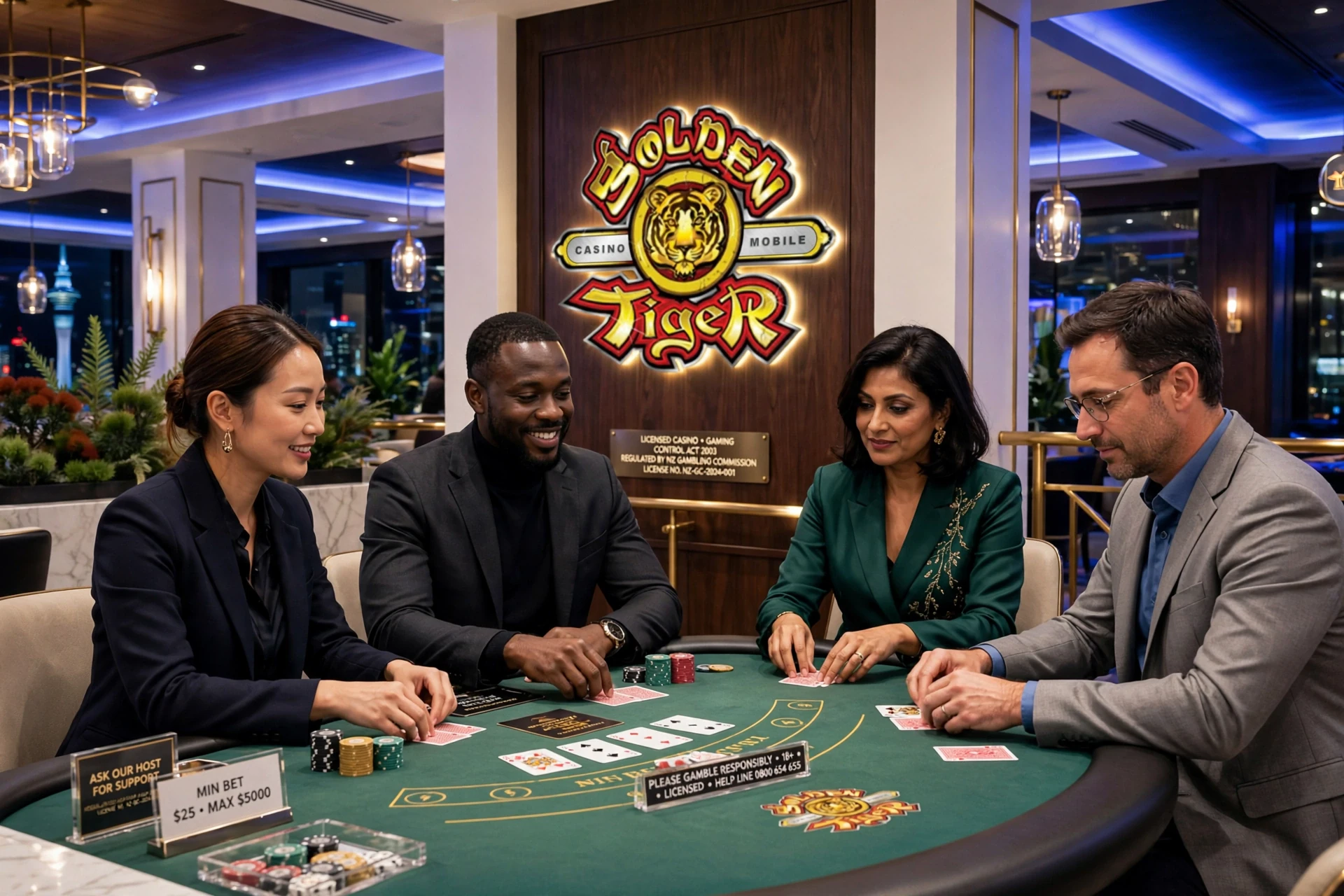 Live blackjack at Golden Tiger Casino
