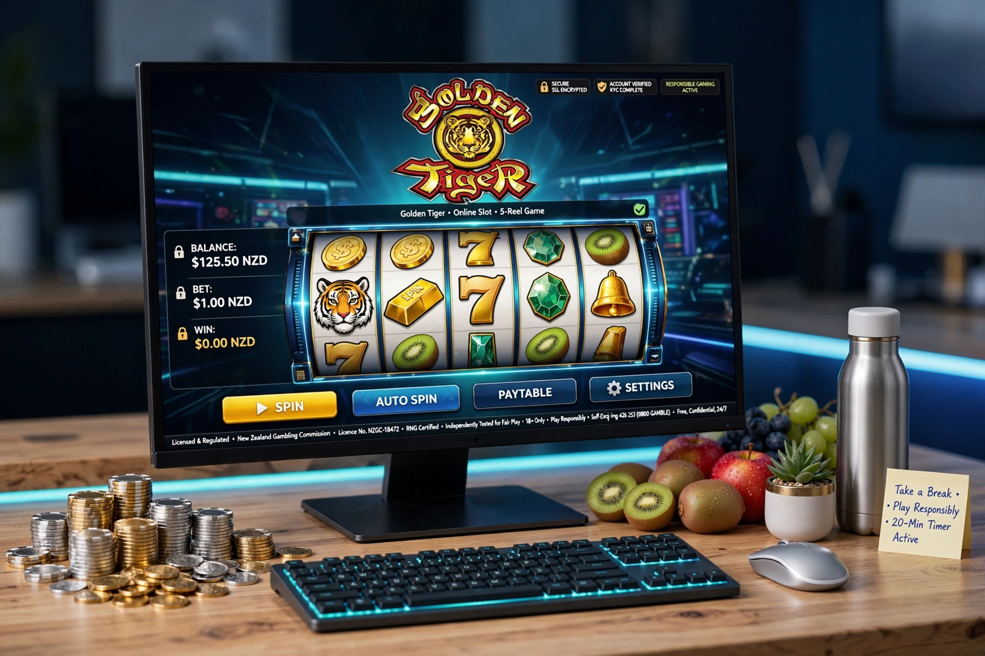 Slots at GOLDEN TIGER CASINO