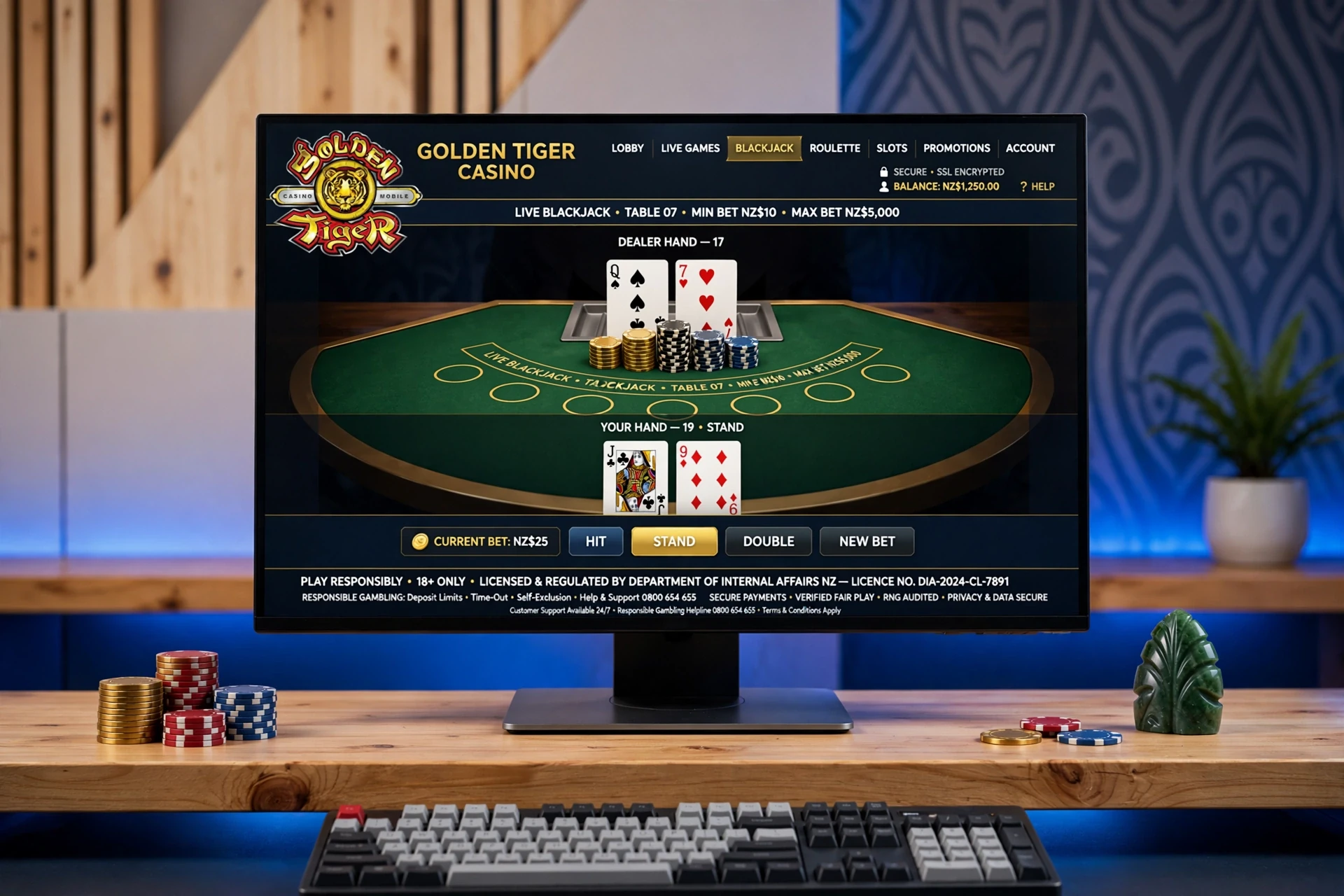 online Baccarat game Golden Tiger Casino